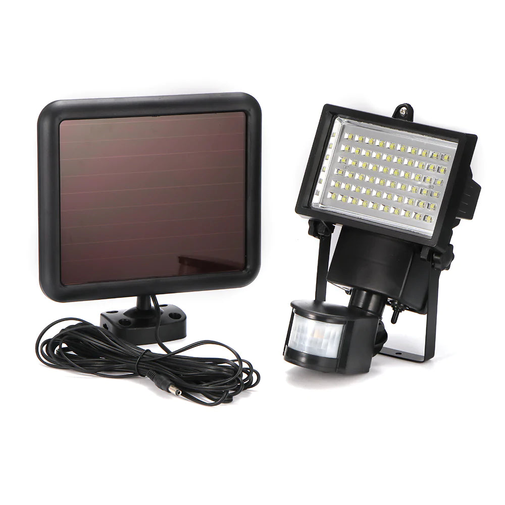 60 LED Solar Motion Detector Light 3000 Lumens