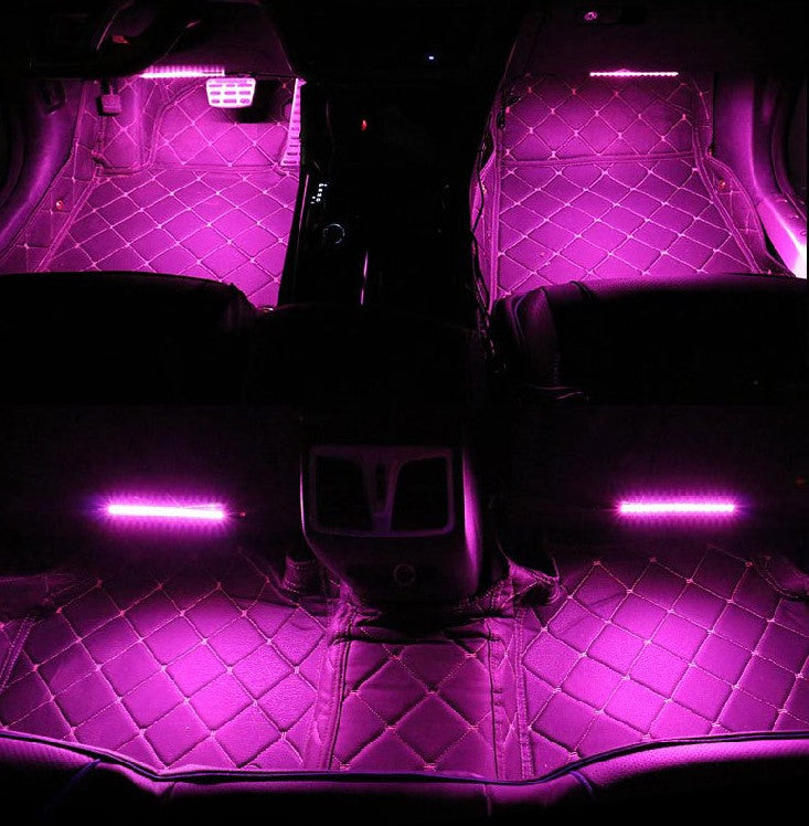 Wireless Remote Car RGB Lights LED Strip Neon Lamp Decorative Atmosphere Lights
