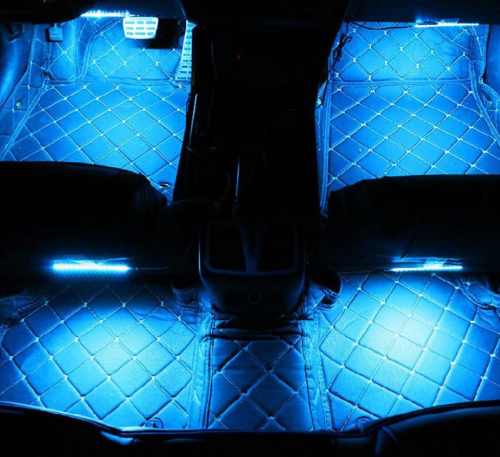 Wireless Remote Car RGB Lights LED Strip Neon Lamp Decorative Atmosphere Lights