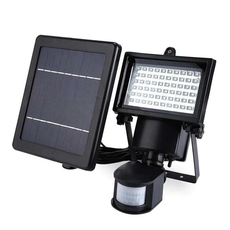 60 LED Solar Motion Detector Light 3000 Lumens