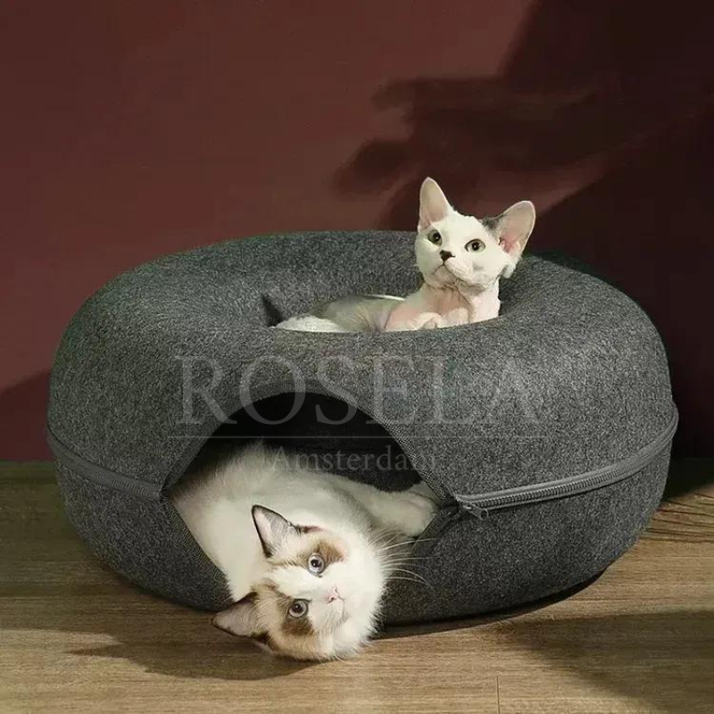 "Verstoppertje" Katten Tunnel Mand
