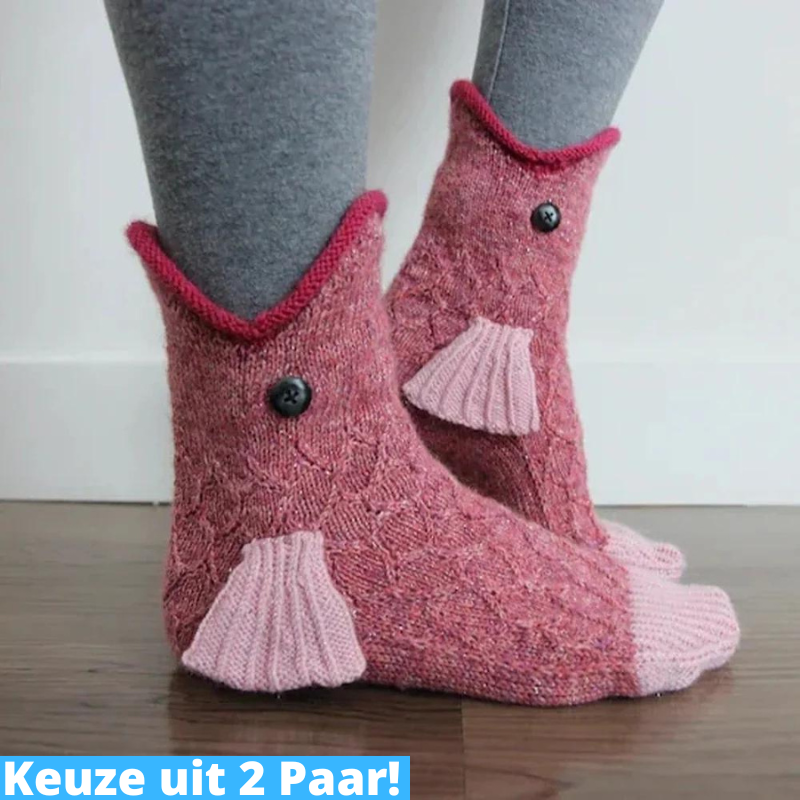 2 PAAR - Katoenen Knit Sokken | Een uniek cadeau voor de feestdagen!