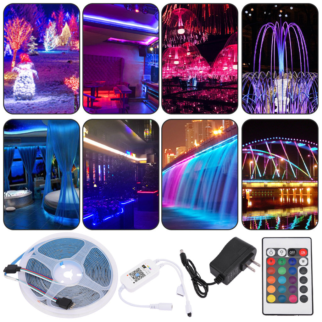 15M 2835RGB LED STRIP LIGHTS Smart Home WIFI Strip Light App Control Waterproof