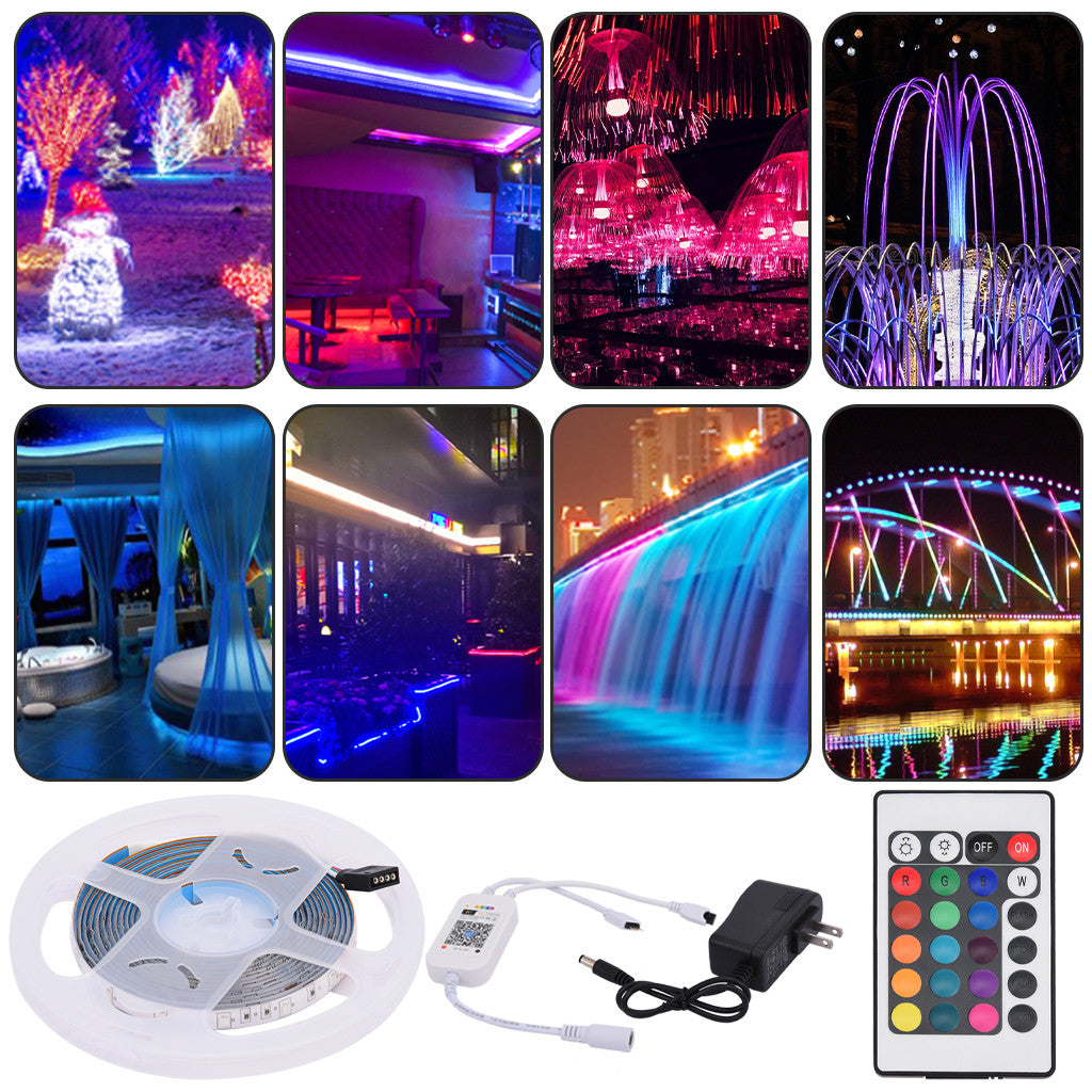 15M 2835RGB LED STRIP LIGHTS Smart Home WIFI Strip Light App Control Waterproof