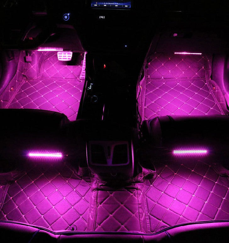 Wireless Remote Car RGB Lights LED Strip Neon Lamp Decorative Atmosphere Lights