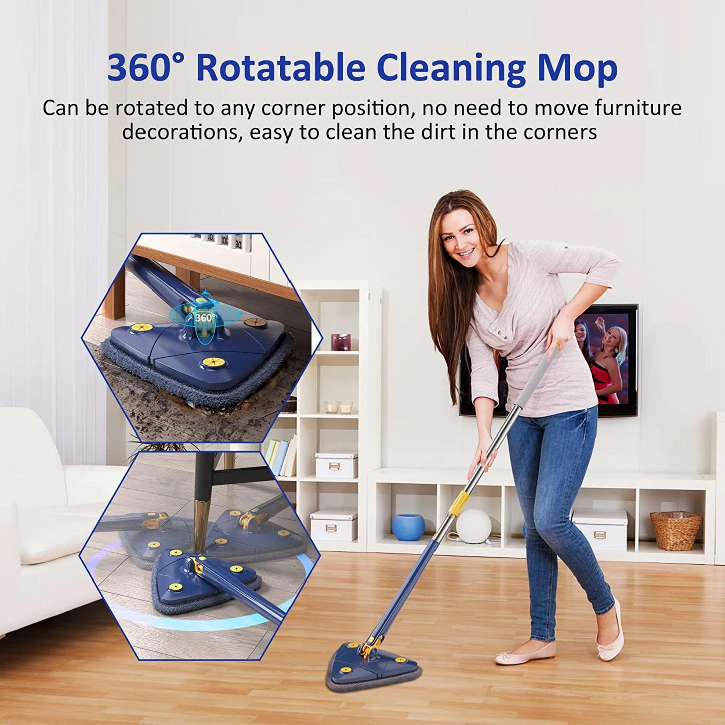De 360 Swivel Dweil™ - Dweil gemakkelijk en snel!