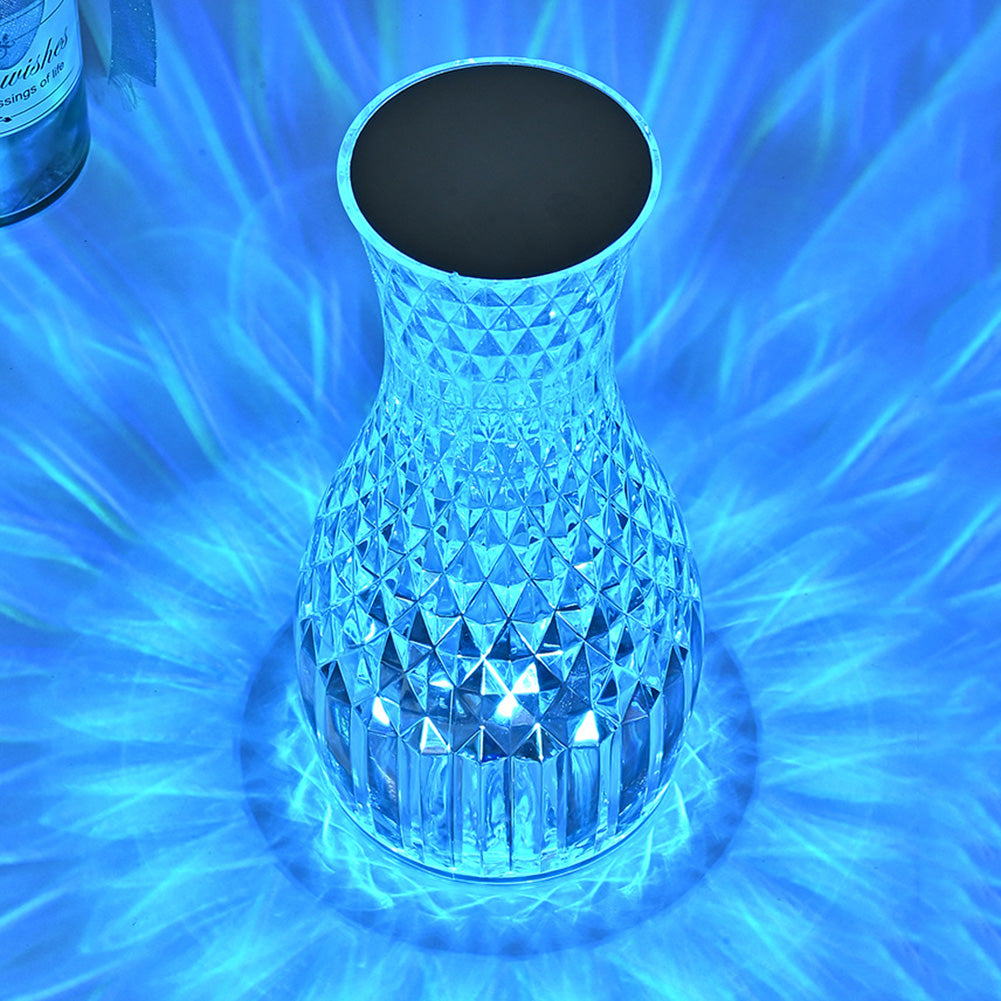 Vase Shape Atmosphere Crystal Lamp Romantic Bedside Diamond Table Lamp Home Christmas Decorations LED Lights