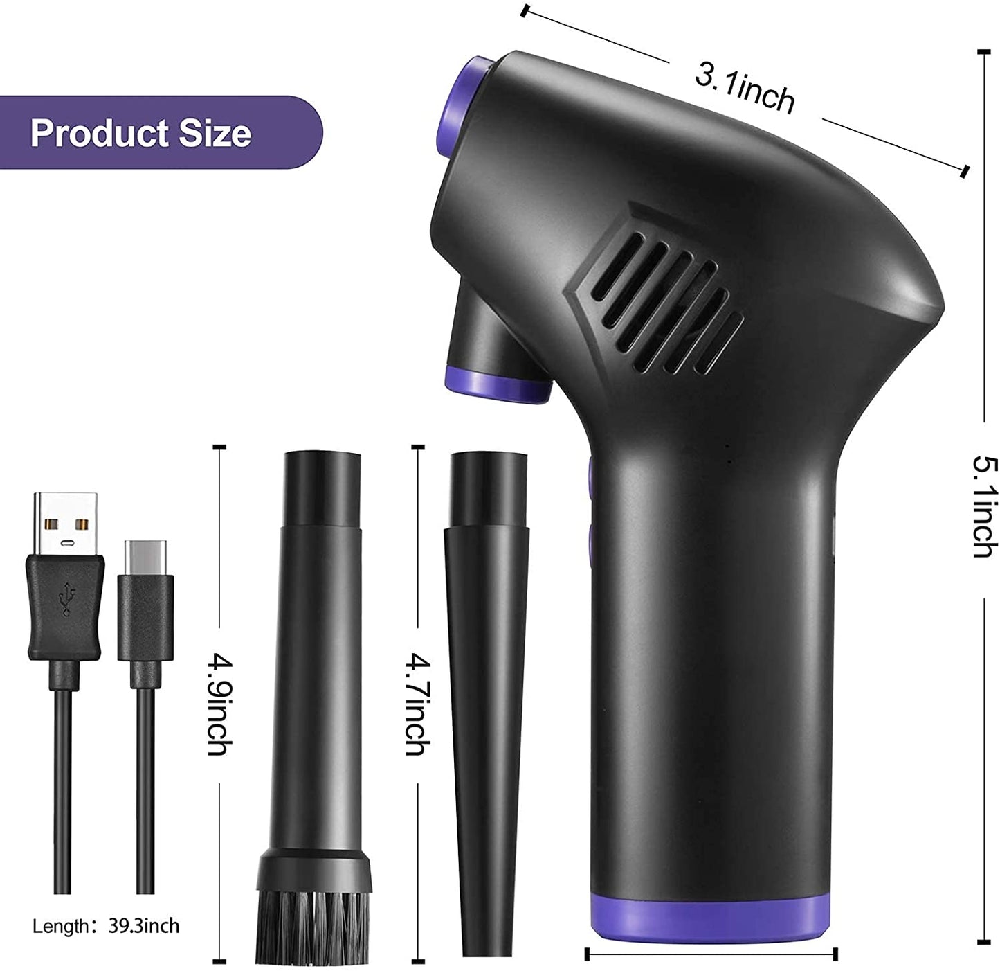 Portable Keyboard Cleaner™ | Draadloze lucht-stofblazer