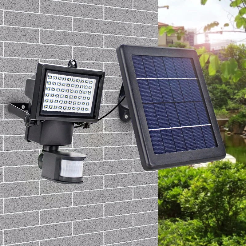 60 LED Solar Motion Detector Light 3000 Lumens