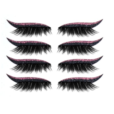 Herbruikbare eyeliner- en wimperstickers | Geef je ogen een onweerstaanbare upgrade | (4 paar/set)