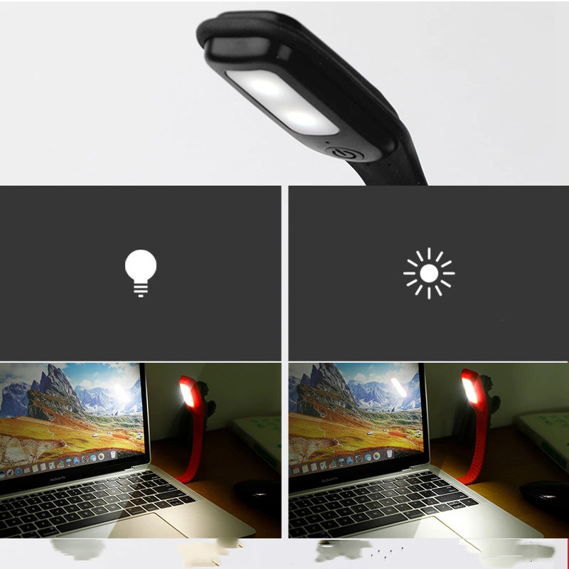 Lectura del edredón de la cama del dormitorio de la luz de la noche del USB