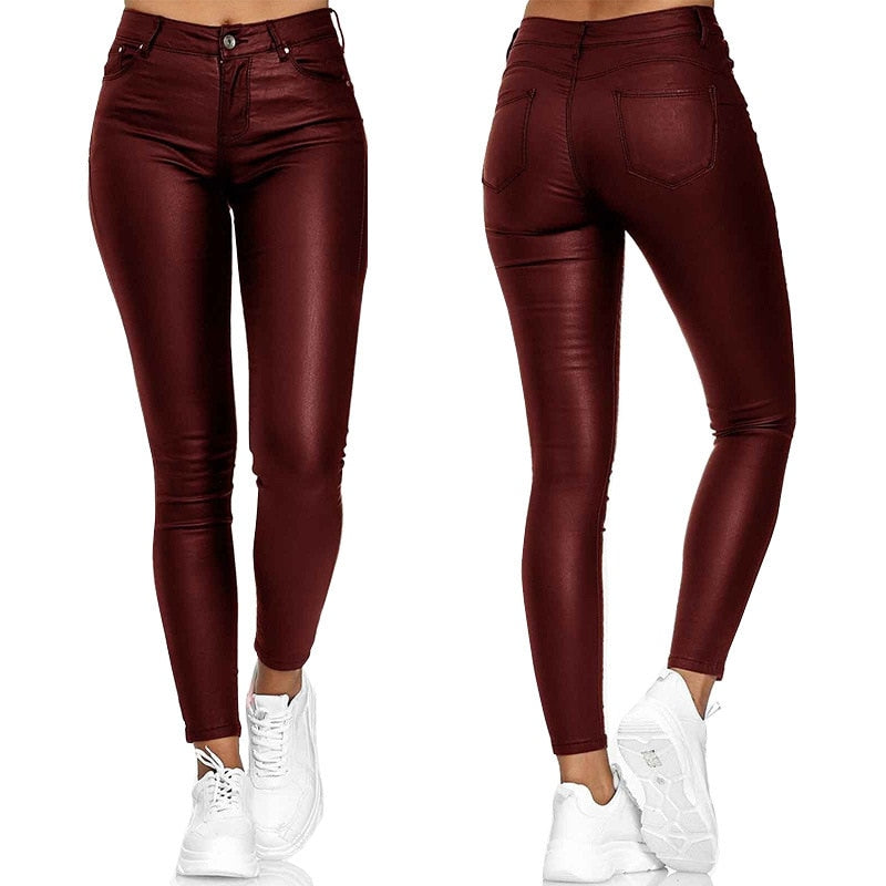 Rosela Fits™ Skinny Leather Jeans