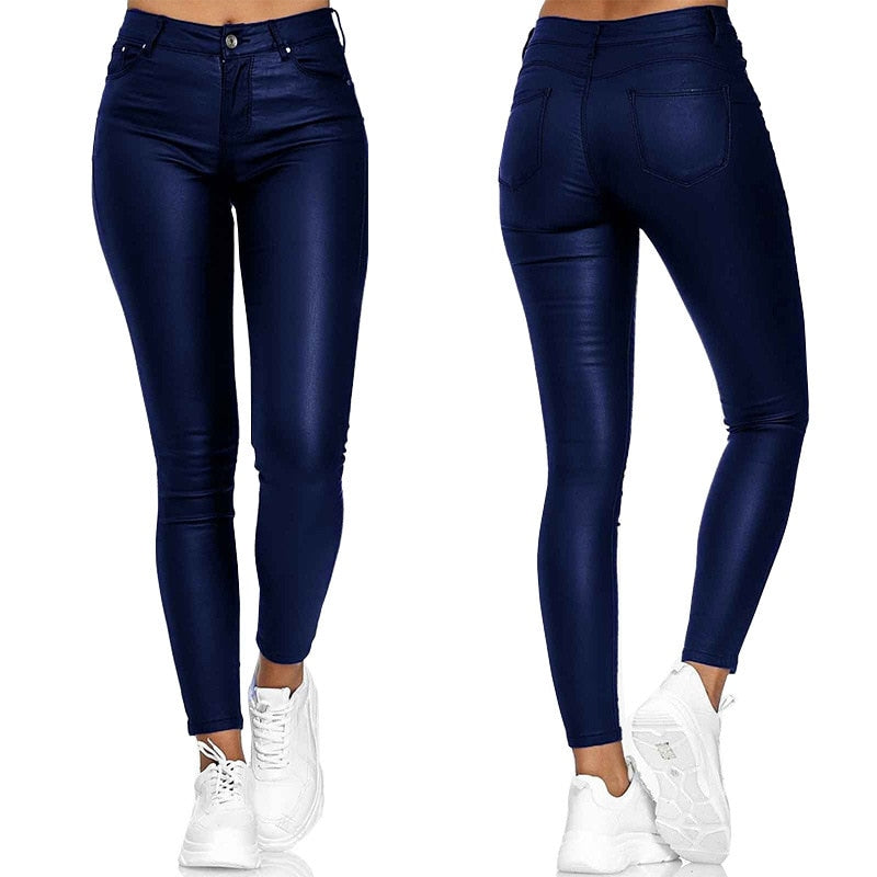 Rosela Fits™ Skinny Leather Jeans