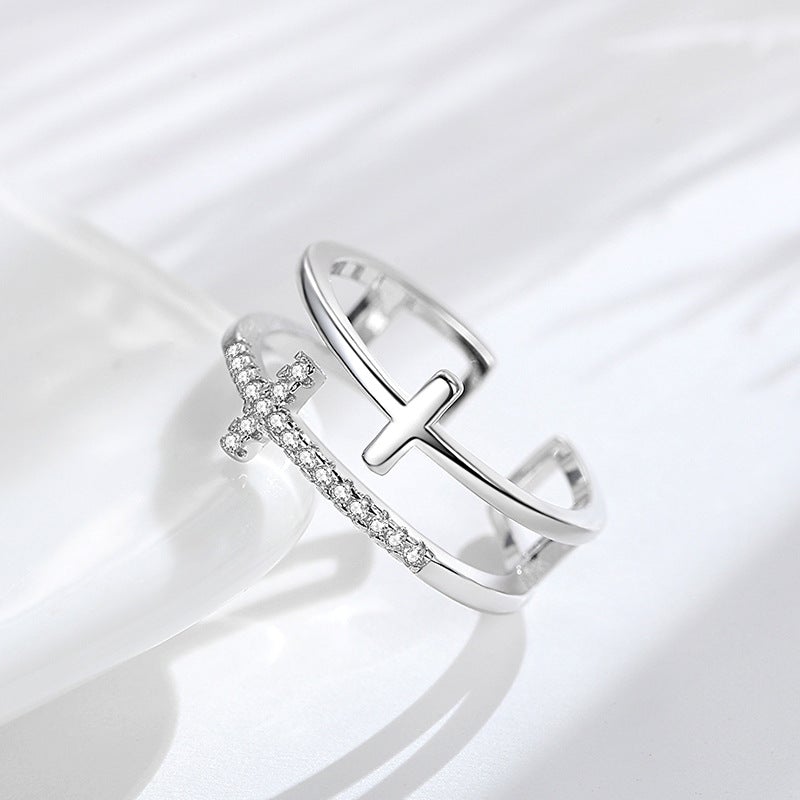 Voor mijn Dochter "Pray Through It" Tweeling Liefde-Band Ring
