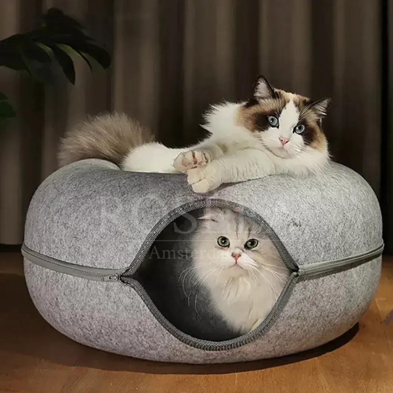 "Verstoppertje" Katten Tunnel Mand