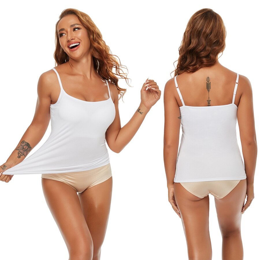 Cami hemd met ingebouwde BH | 1+2 GRATIS