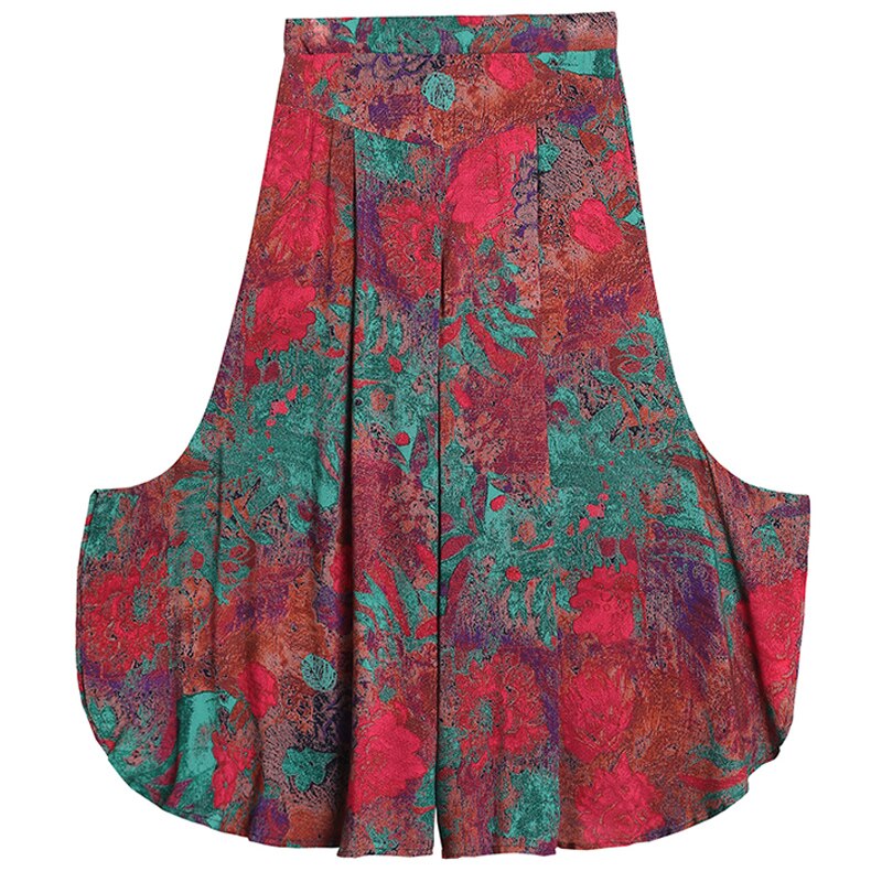 Broek met hoge taille en wijde pijpen