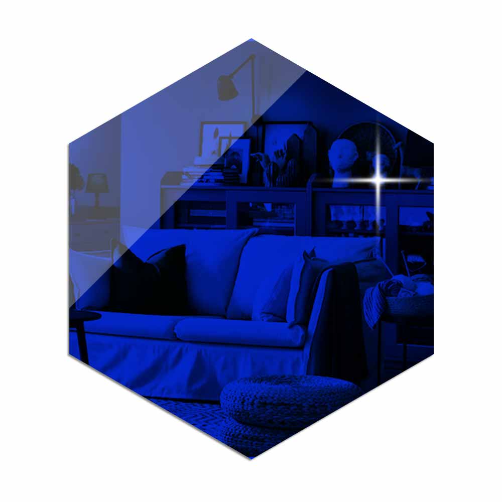 Hexagon Spiegel Stickers