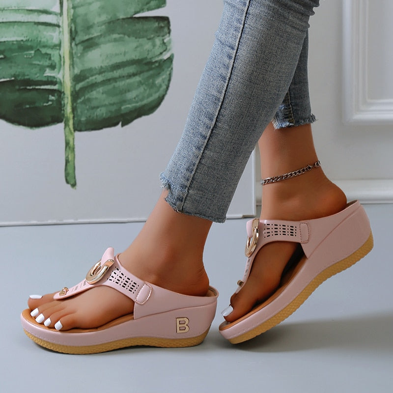 Elina - Comfortabele Ondersteunende Teenslippersandalen