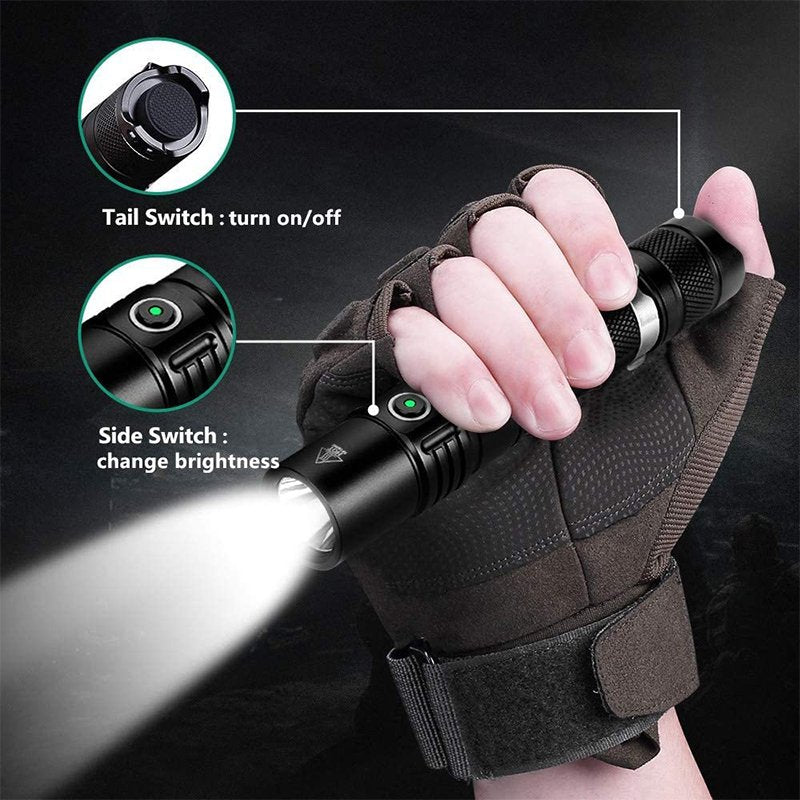 Sofirn SP31 V2.0 Powerful Tactical LED Flashlight 18650 XPL HI 1200lm Torch Light Lamp with Dual Switch Power Indicator ATR
