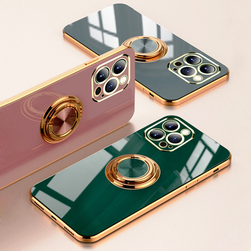 Luxe iPhone Pop-Socket Hoesje