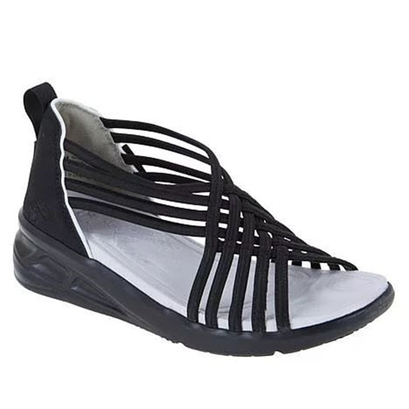 Gevlochten Vissengraad Sandalen