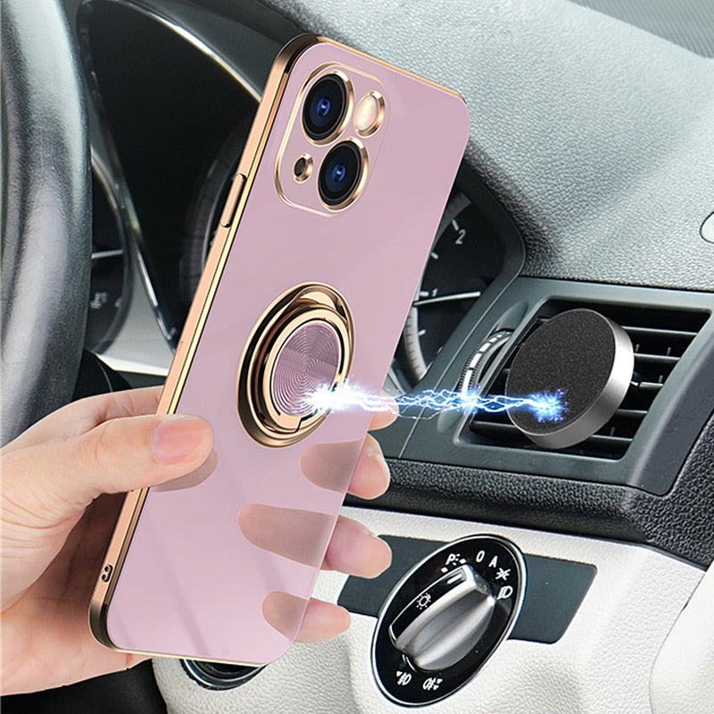 Luxe iPhone Pop-Socket Hoesje