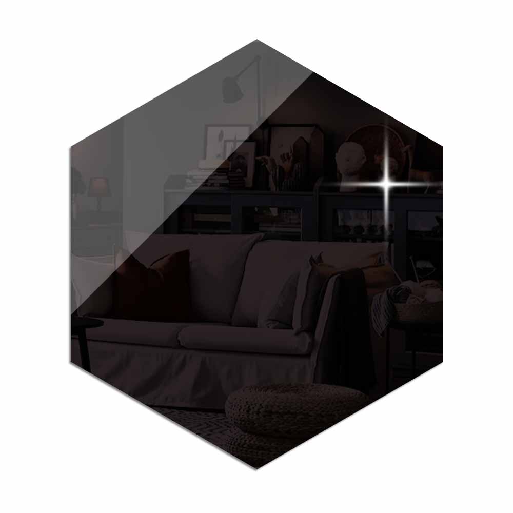 Hexagon Spiegel Stickers