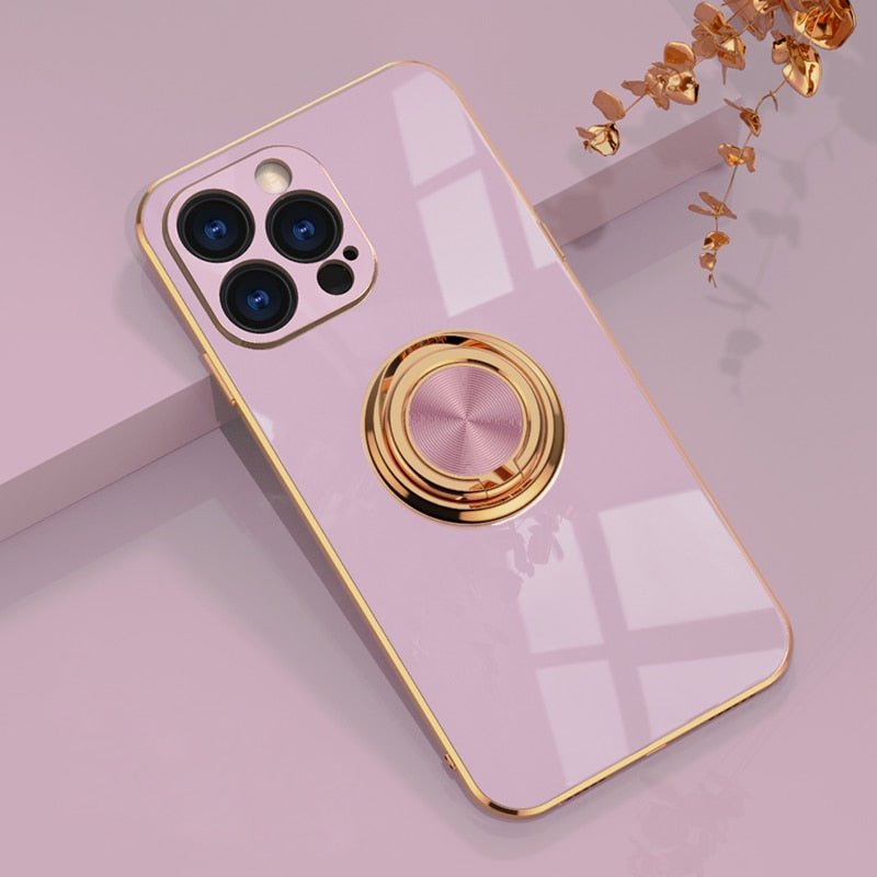 Luxe iPhone Pop-Socket Hoesje