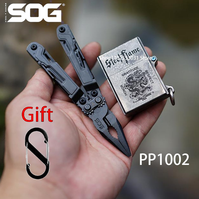 SOG PP1002 Mini Multi Function Tool Pliers Folding Pliers Outdoor Camping EDC Equipment