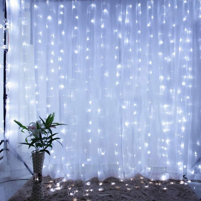 Decoración de cortina LED - ¡Incluye control remoto!