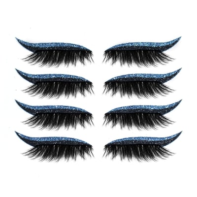 Herbruikbare eyeliner- en wimperstickers | Geef je ogen een onweerstaanbare upgrade | (4 paar/set)