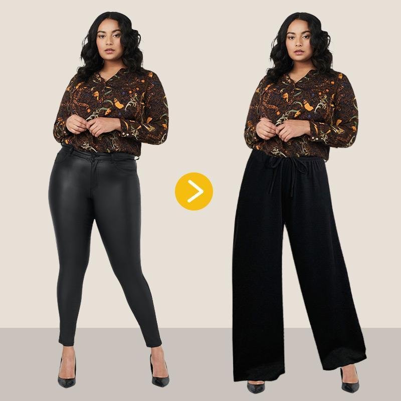 Silk Wide Leg Pants | 1+1 GRATIS