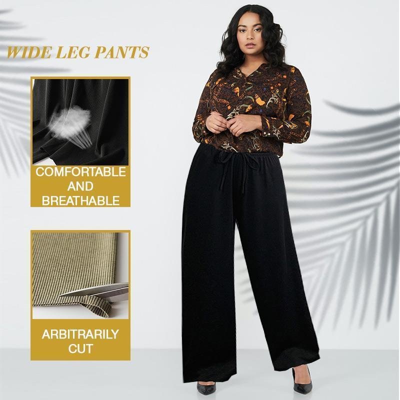 Silk Wide Leg Pants | 1+1 GRATIS