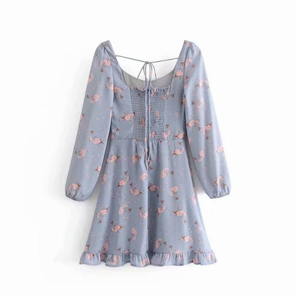 Ruffled belted dress