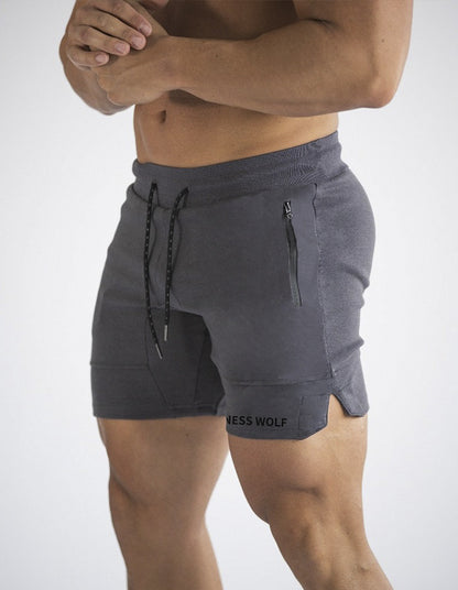 Tight-fitting Lace-pocket Sports Shorts