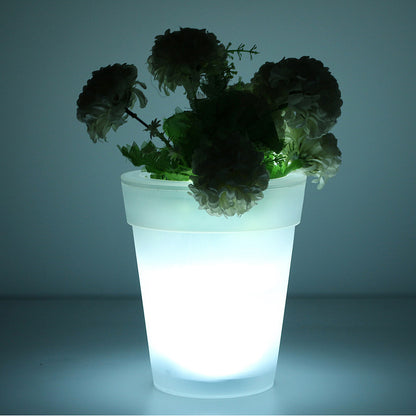 Solar Plastic Flowerpot Outdoor Waterproof