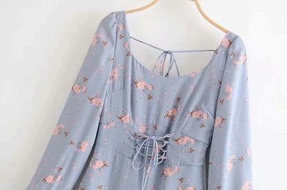 Ruffled belted dress