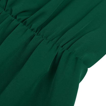 V-neck Sleeveless Ruffle Short Dress