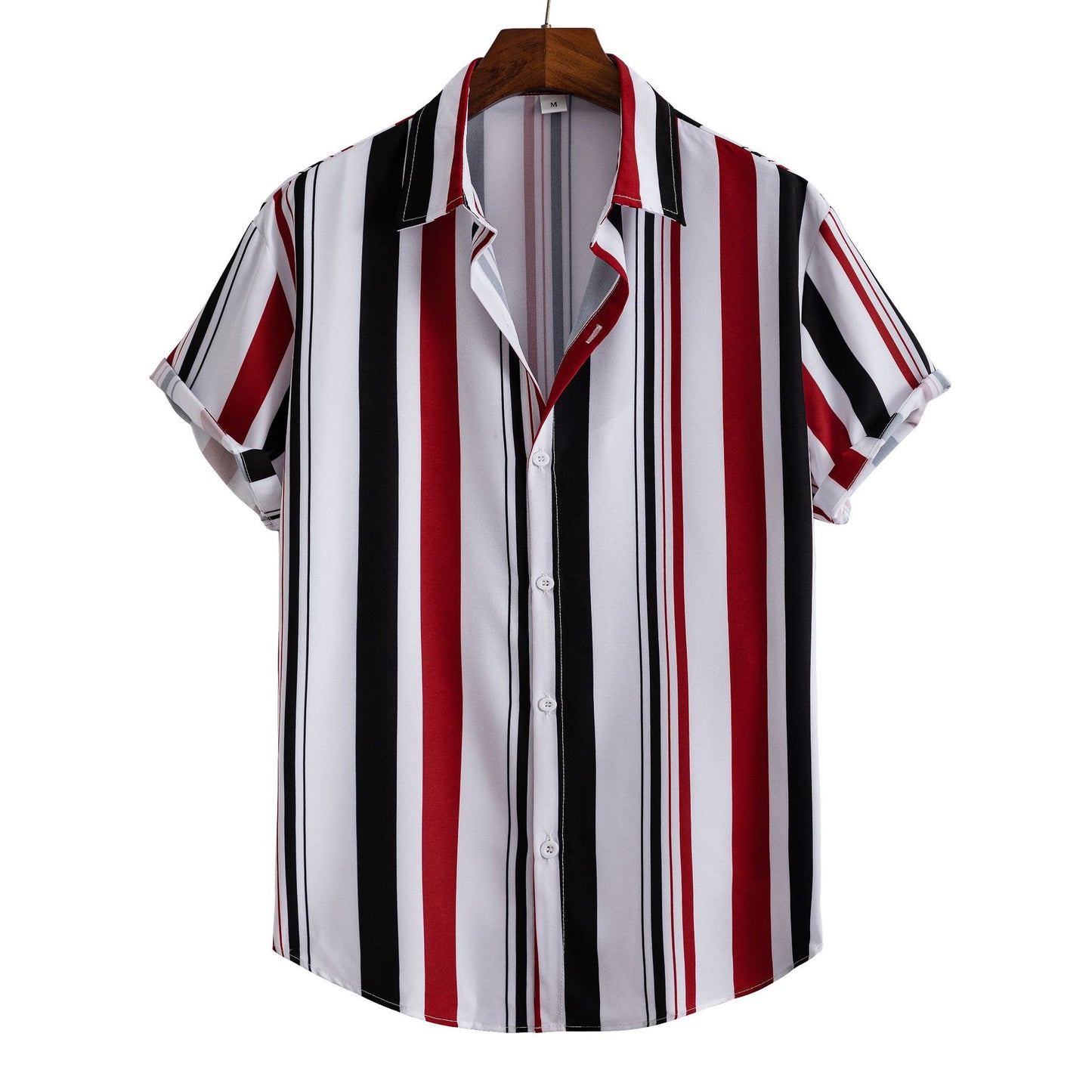 Striped Shirt Men's Casual  Digital Printing