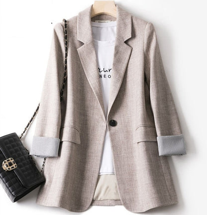 Women's Spring And Summer New Loose Casual Korean Spring And Autumn Jacket