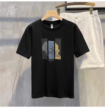 Men's Fashion Versatile Round Neck Casual T-shirt