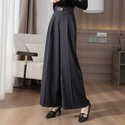 Women's Spring New High Waist Wide Leg Pants