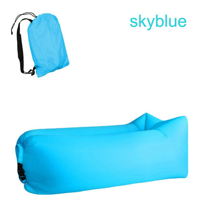 Camping Inflatable Lazy Sofa Outdoor Lazy Bag Ultralight Beach Camping Travel Sleeping Bag Air Bed Lounger Chair Sleep Camp Bag