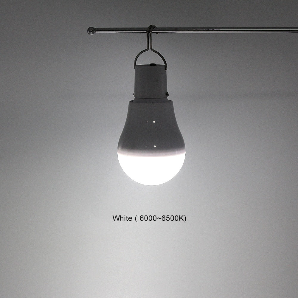 ANBLUB Portable LED Solar Lamp Charged Solar Energy Light Panel Powered Emergency Bulb For Outdoor Garden Camping Tent Fishing