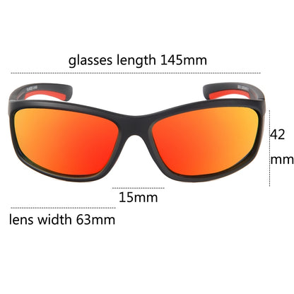 QUESHARK Men Polarized Fishing Sunglasses Hiking Angling Goggles Sports Cycling Fisherman Glasses Uv400 Fishing Eyewear