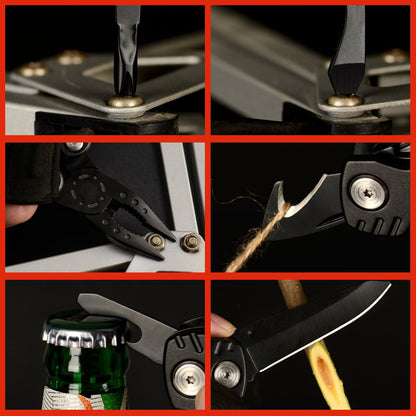 Mini Multi Tool Plier Folding Knife Survival Multitools Camping Outdoor EDC Tools Fishing Multifunctional Fold Pliers