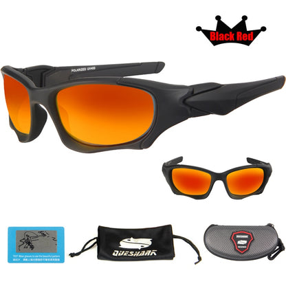 QUESHARK UV400 UltraLight Men Women Sunglasses Polarized Fishing Glasses Sports Goggles Cycling Climbing Hiking Fishing Eyewear