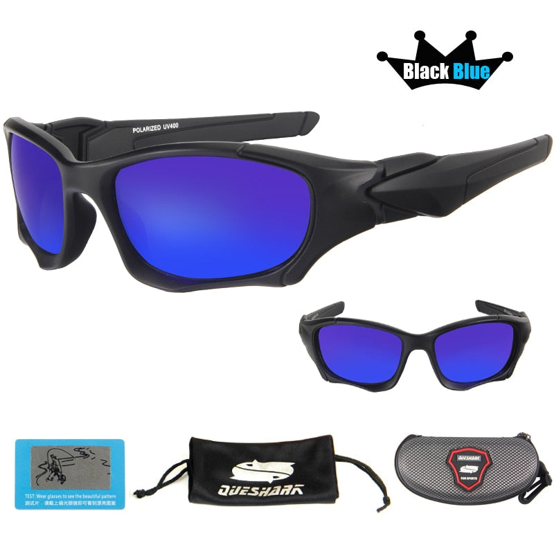 QUESHARK UV400 UltraLight Men Women Sunglasses Polarized Fishing Glasses Sports Goggles Cycling Climbing Hiking Fishing Eyewear