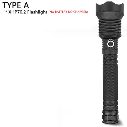 250000cd 1000m XHP90.2 most powerful led flashlight usb Zoom Tactical torch xhp50 18650 or 26650 Rechargeable battery hand light